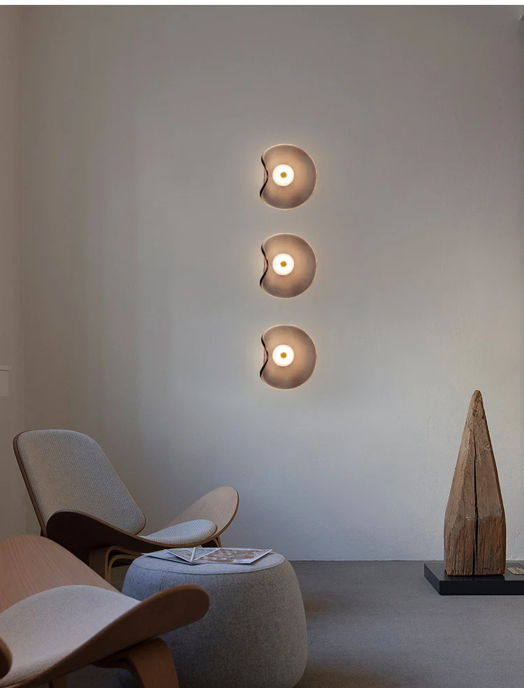 Title 6, Bedroom Bedside Decoration Round Wall Lamp. Pro...