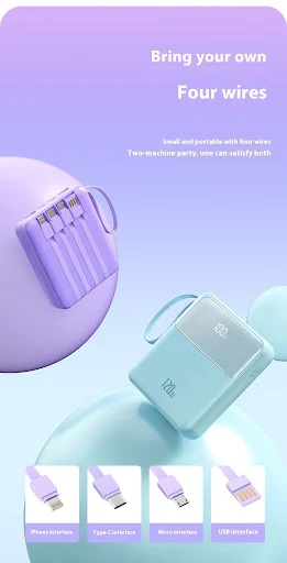 Title 8, Mini power bank z wyświetlaczem cyfrowym z supe...