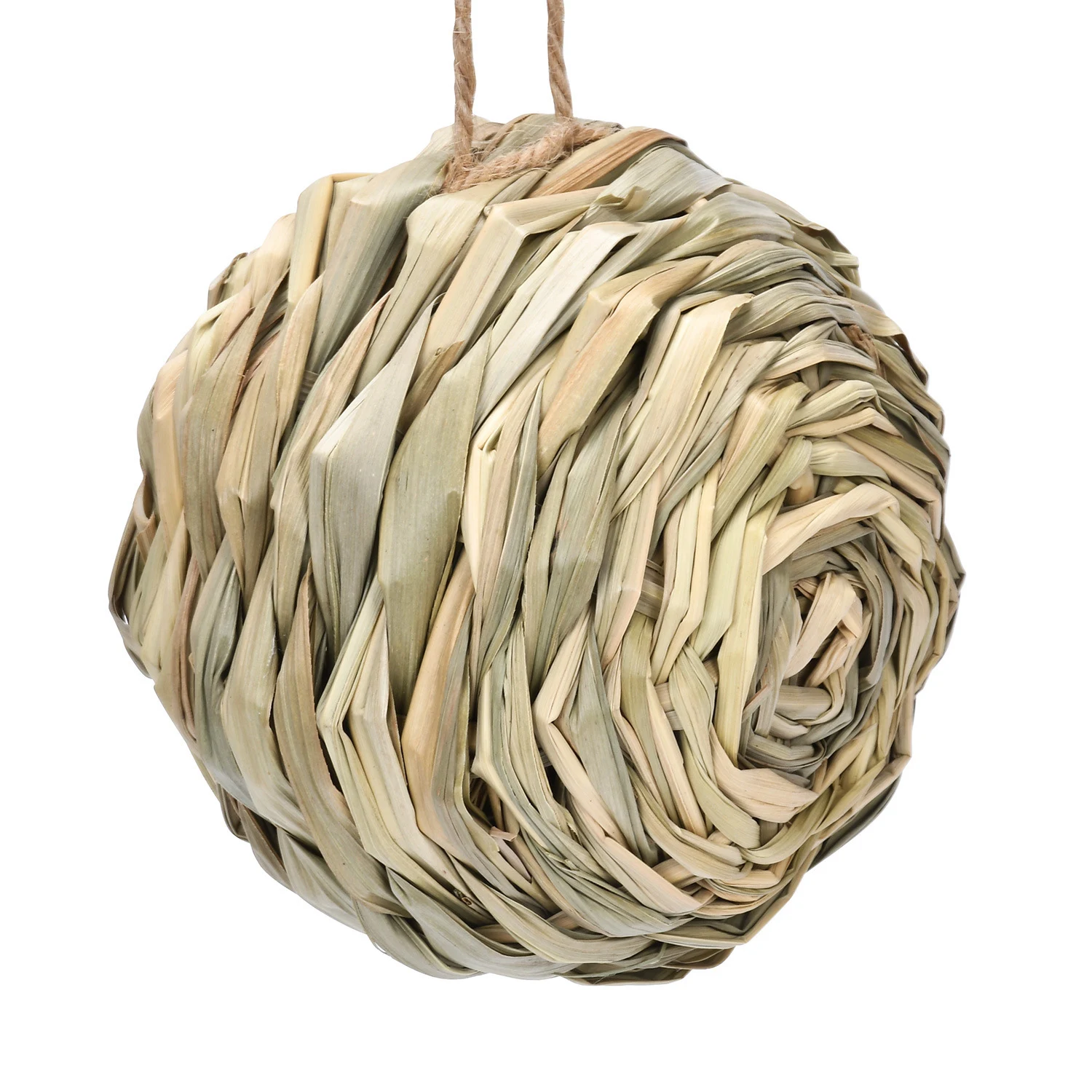 Straw Spherical Round Mouth Outdoor Bird Nest provides a natural, safe, and cozy home for birds in your garden, simple t — photo 5