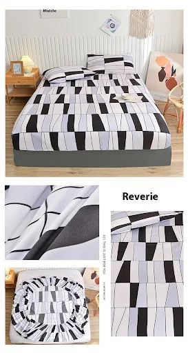 Title 21, Brushed Printing Fitted Sheet and Pillowcase Be...
