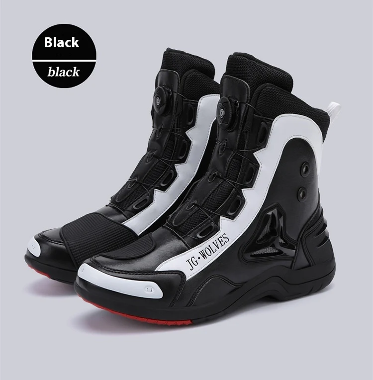 Motorcycle Long Mountain Locomotive Road Anti-skid Protection Off-road Lightweight Commuter Worker Boots for daily use. — photo 12