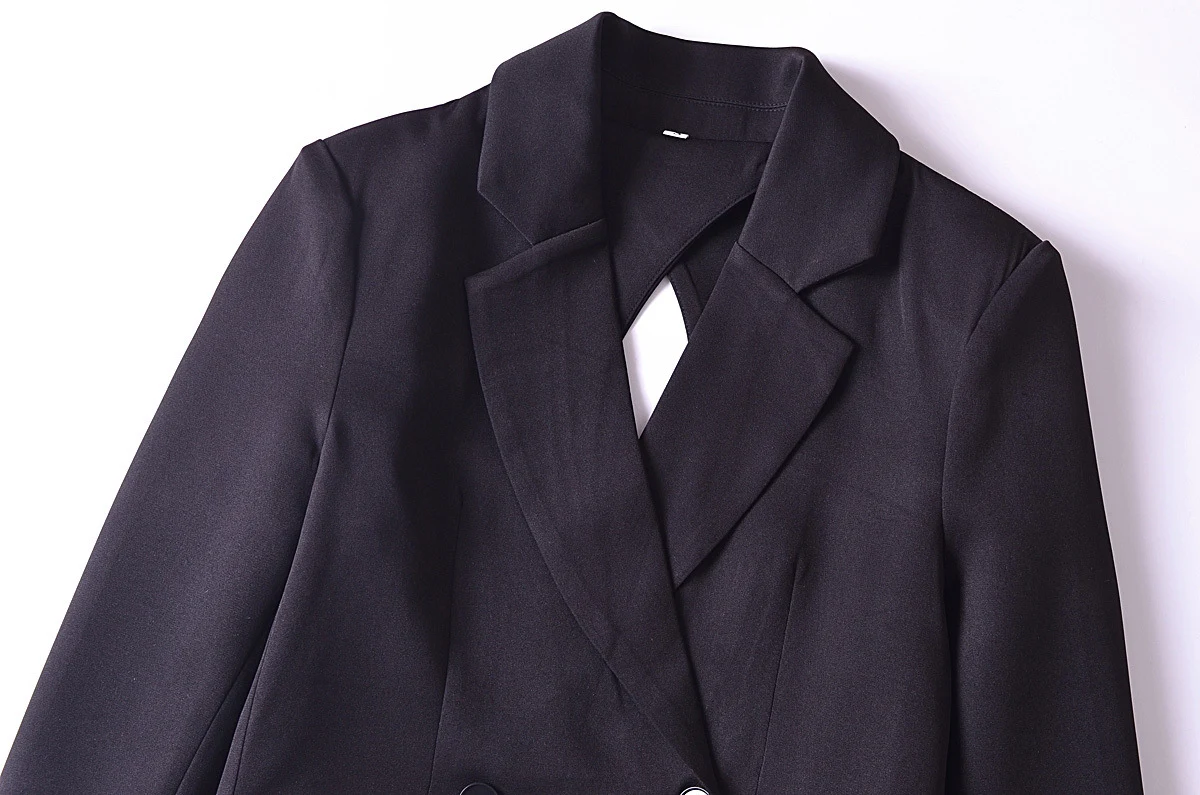 Title 7, Chaqueta casual de traje con diseño de abertura...