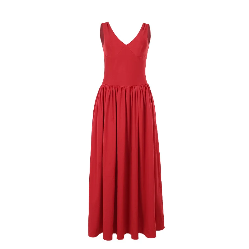 Title 10, Slim Fit V-neck Vest For A- Line Dress Women