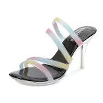 Sandali con tacco in cristallo Catwalk Daily Casual Shopping, perfetti per lo shopping e un look casual quotidiano elegante. — foto 9