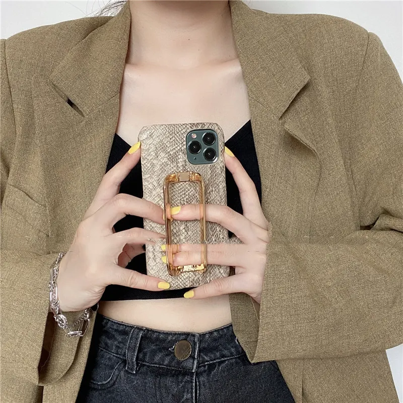 Title 1, Niche Design Back Cover Phone Case with Metal S...