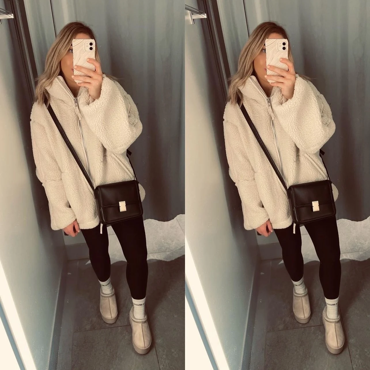Title 2, Solid Color Loose Jacket Woolen Coat Womens Au...