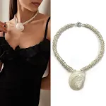Rhinestone Necklace 43CM