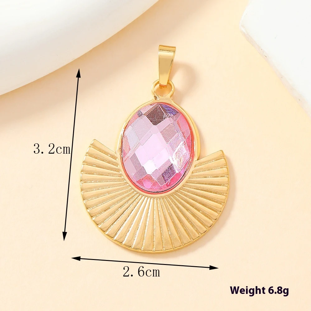 Ornamento pendente individual de aço inoxidável fundido com incrustação colorida, perfeito para decoração elegante e personalizada do seu espaço. — foto 12