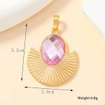 Ornamento pendente individual de aço inoxidável fundido com incrustação colorida, perfeito para decoração elegante e personalizada do seu espaço. — foto 12