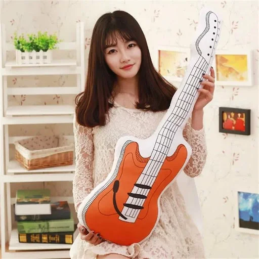 Title 2, Simulation Guitar Plush Toys Childrens Creativ...