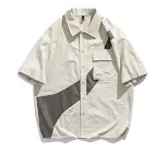 Camisa polo casual solta masculina com gola. Casaco perfeito para um visual descontraído e confortável em diversas situações. — foto 3