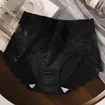 Mutandine Sexy da Donna in Pizzo Vita Alta Cavallo Allungato 7A Antibatterico Boxer Senza Cuciture Comfort e Stile. — foto 2