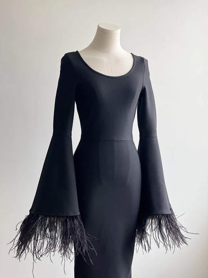 Title 7, Womens Clothing Fashion Flared Sleeves Dress H...