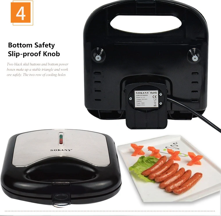 Title 4, Home Hot Dog Roast Sausage Frying Machine Kitch...