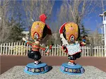 Tibetan Opera Moving Head Mask Car Furniture Ornaments Tibet Travel Souvenirs Unique Home and Car Decoration. — photo 2