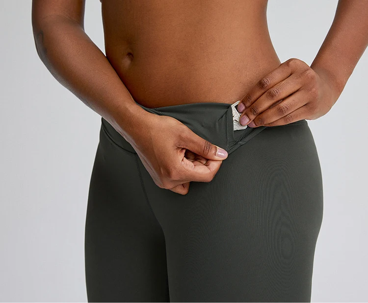 Title 7, Pantaloni Yoga Sensuali Donna Vita Alta Fianchi...