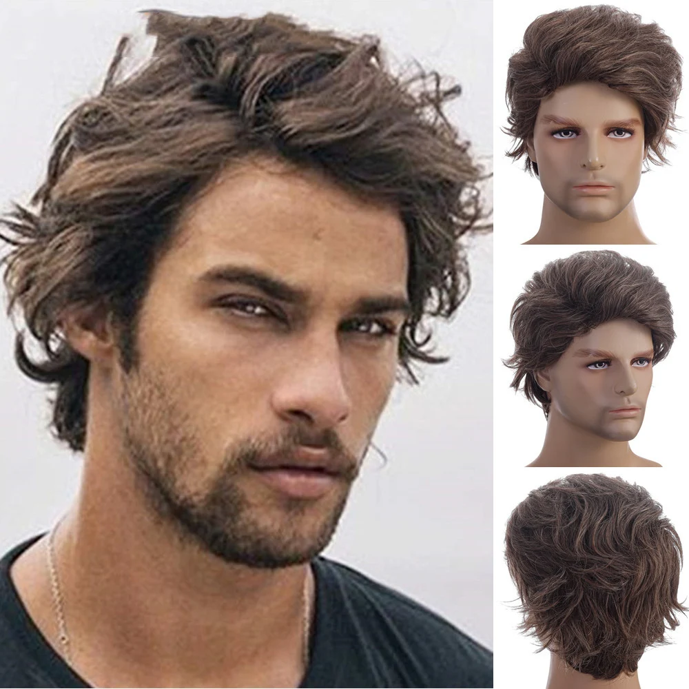 Conjunto de Cabelo Curto Cacheado Fibra Sintética Seda de Alta Temperatura Look Volumoso e Natural Fácil de Colocar e Estilizar Cabelos Incríveis — foto 2