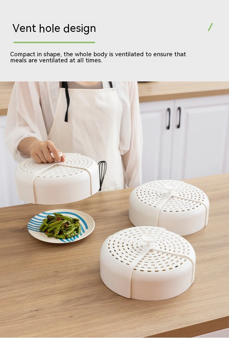 Foldable Food Cover Ventilation Table Cover Dustproof Rotating Vegetable Keep food fresh and protected from dust and deb — photo 18