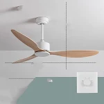 Novos Ventiladores de Teto Escandinavos Industriais Sem Luz. Design nórdico moderno para resfriamento e estilo em sua casa. — foto 5