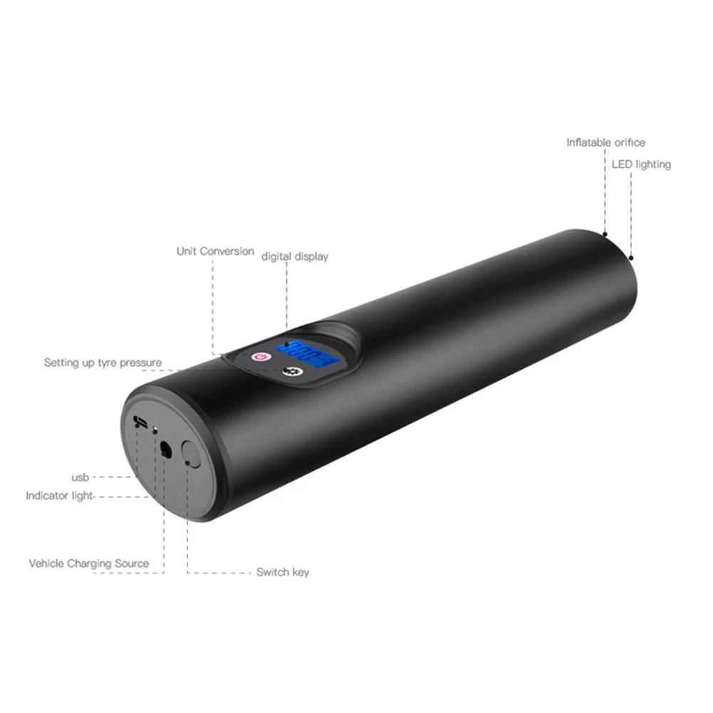 Title 1, Portable Car Air Pump Electric Tire Inflator. W...