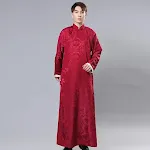 Republic Of China Style Men's Chinese Groomsmen Dress Gown Robe, Mandarin Tang Suit. Elegant wedding attire for a unique — photo 3