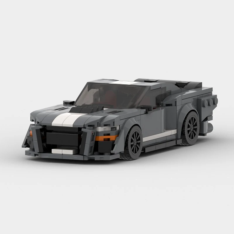 Costruisci la Ford Mustang Shelby GT500 Roadster con i mattoncini. Goditi questo modello dettagliato, ideale per collezionisti e appassionati di auto sportive. — foto 5