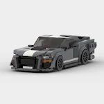 Costruisci la Ford Mustang Shelby GT500 Roadster con i mattoncini. Goditi questo modello dettagliato, ideale per collezionisti e appassionati di auto sportive. — foto 5