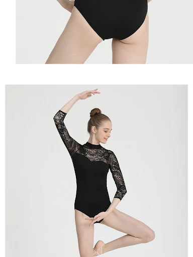 Title 6, Kanten ballet body voor dames All-in-one aerial...