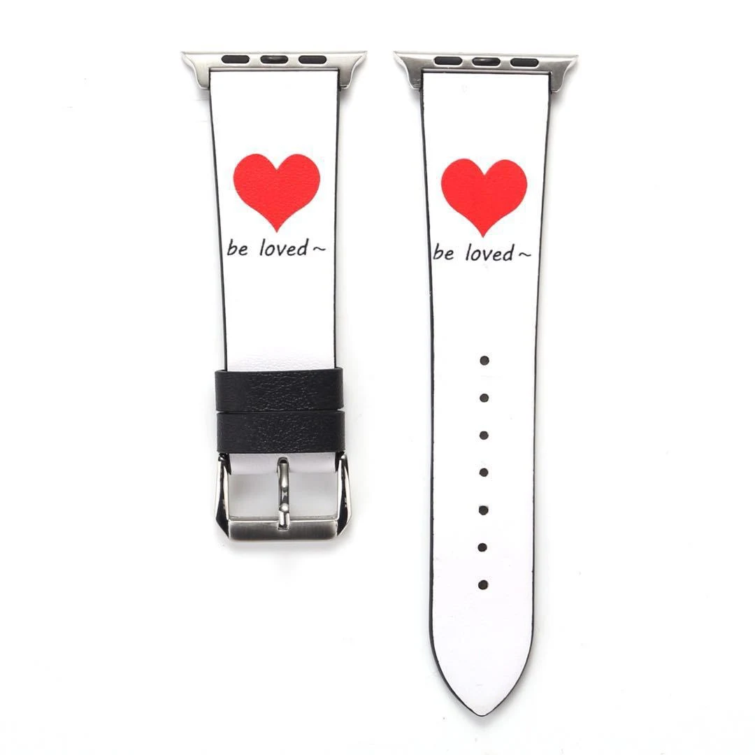 Title 5, Simple Leather Love Watch Strap – Genuine leath...