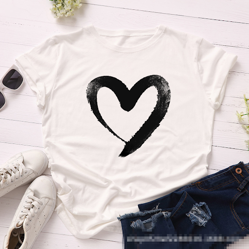 Title 4, Camiseta de manga curta solta de algodão para o...