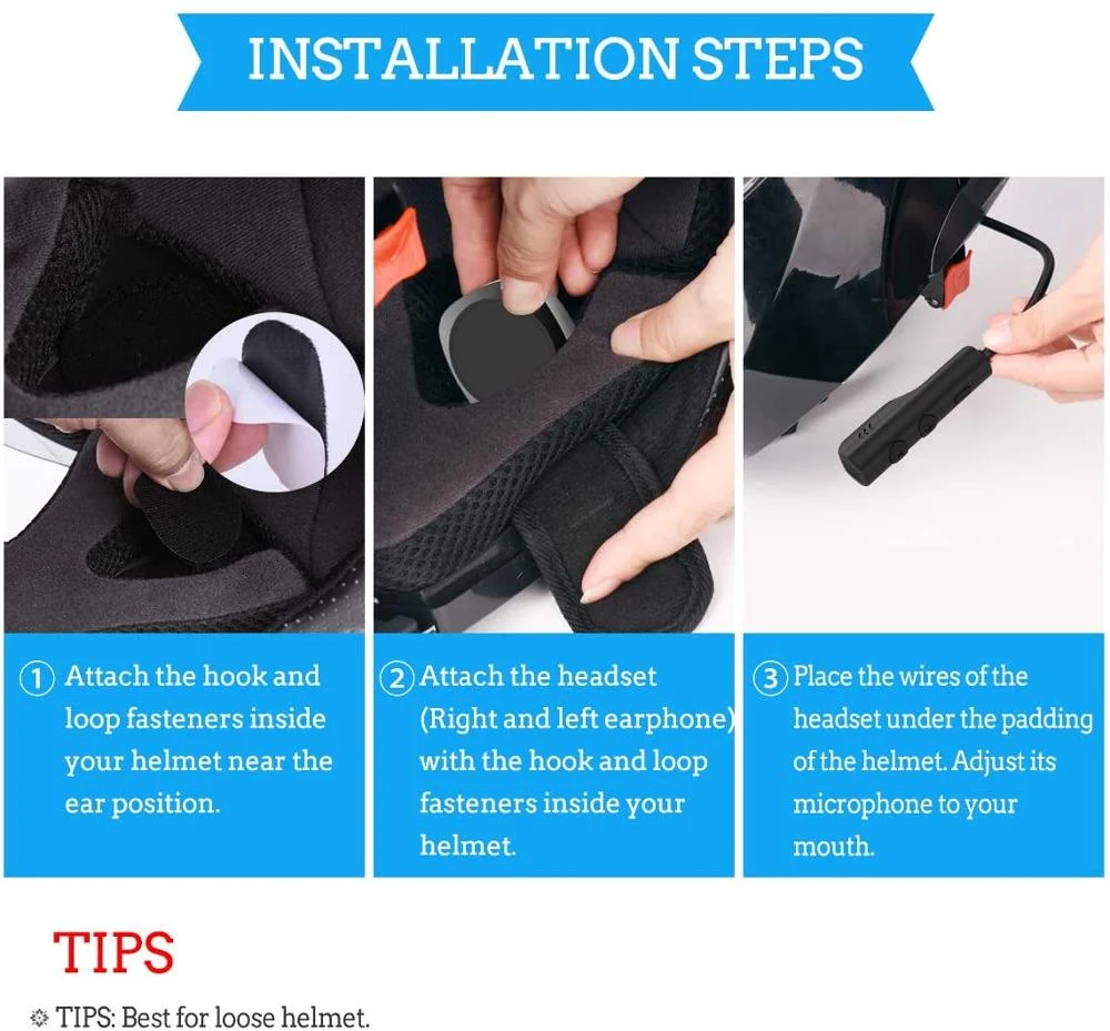Title 3, Motorcycle Helmet Wireless Bluetooth Headset fo...