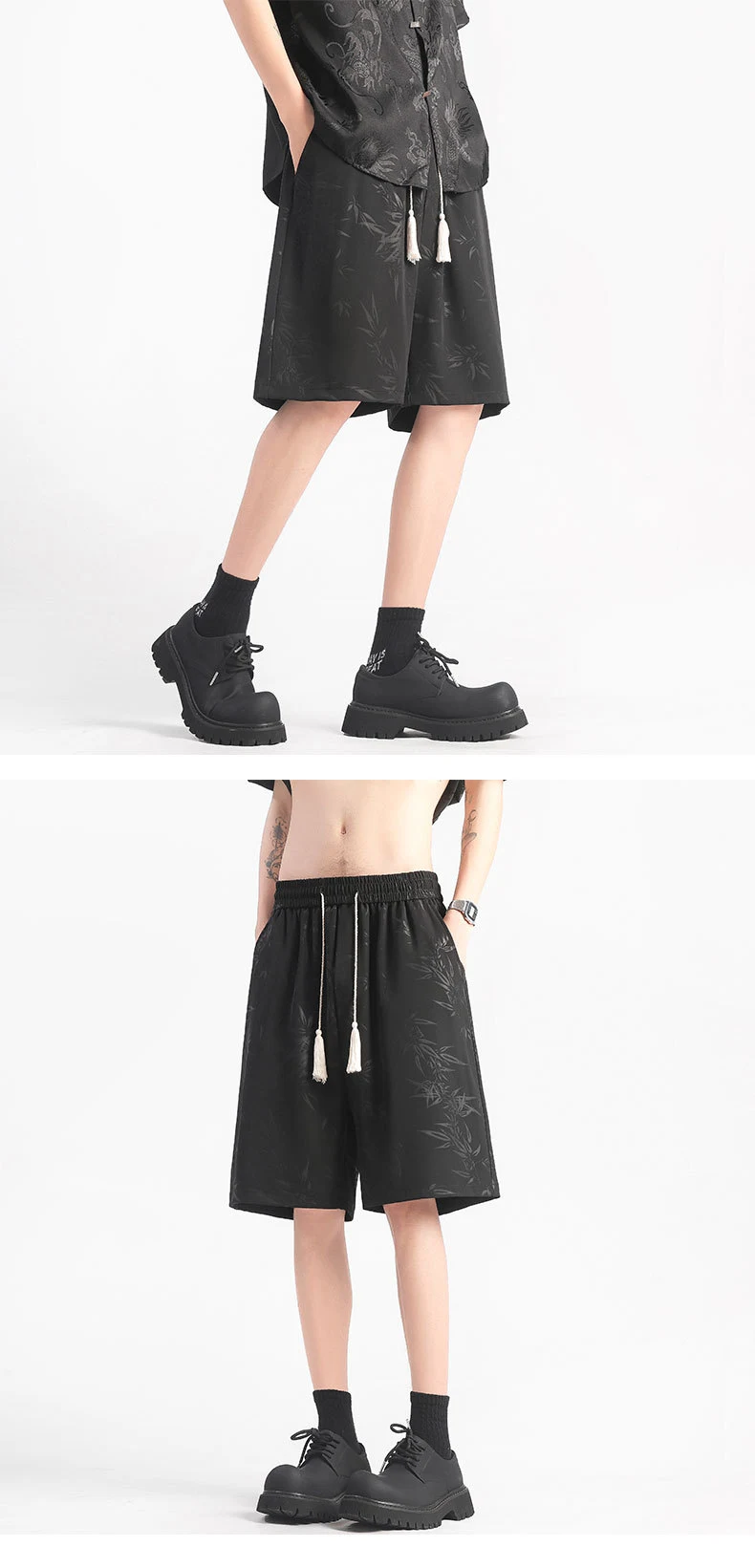 Title 4, Trendy, cool feeling loose casual fifth pants. ...