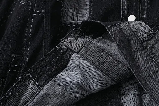 Title 9, Jaqueta cardigan jeans preta, nova, masculina e...