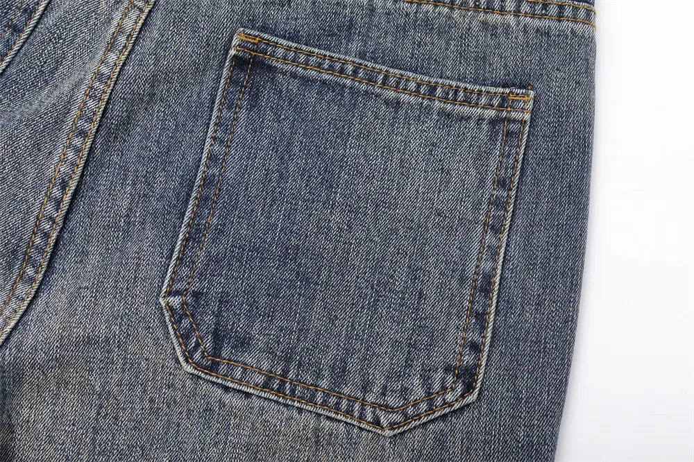 Pantalones acampanados Hippie Americanos para hombre, estilo retro, cómodos y de moda, ideales para un look bohemio y casual. — foto 13