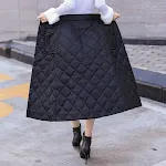 One Piece Down Cotton Skirt Mid-length. Warm, comfortable, and stylish. Perfect for cooler weather, offering both comfor — photo 3