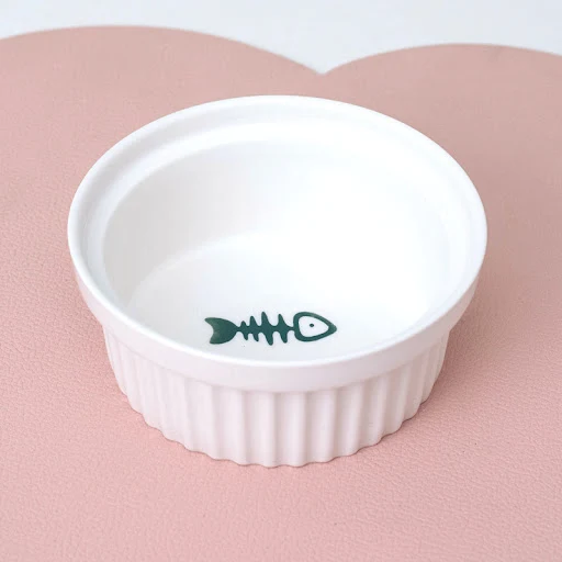 Title 8, Ceramic Double Cat Bowl Water Bowl Tall Diagona...