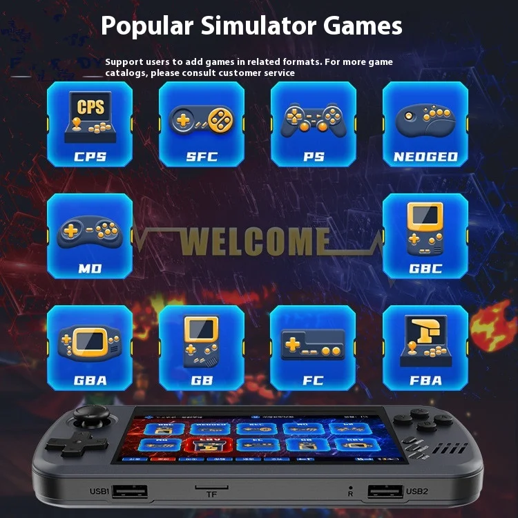 Console de jogos com tela grande IPS HD. Mergulhe em jogos com imagens vibrantes e nítidas. Desfrute da qualidade visual superior para gamers. — foto 4