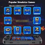 Console de jogos com tela grande IPS HD. Mergulhe em jogos com imagens vibrantes e nítidas. Desfrute da qualidade visual superior para gamers. — foto 4