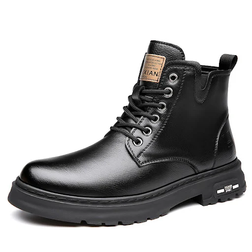 Title 5, Mens Tooling Big Head Casual Martin Boots Warm...