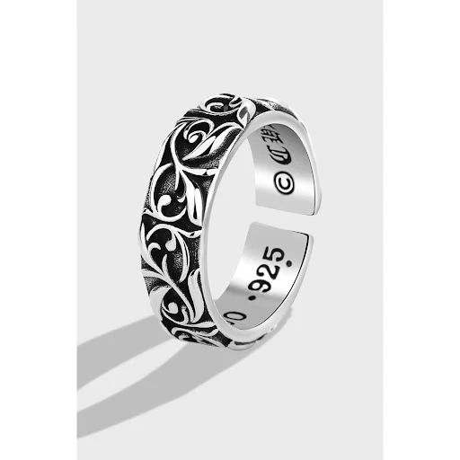 Title 2, Anel masculino S925 em prata esterlina vintage ...