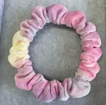 Purple red tie dyeing