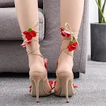 Sexy and Cute Straps on Plus Size High Heels, designed to flatter your curves and provide a stylish and confident look f — photo 7