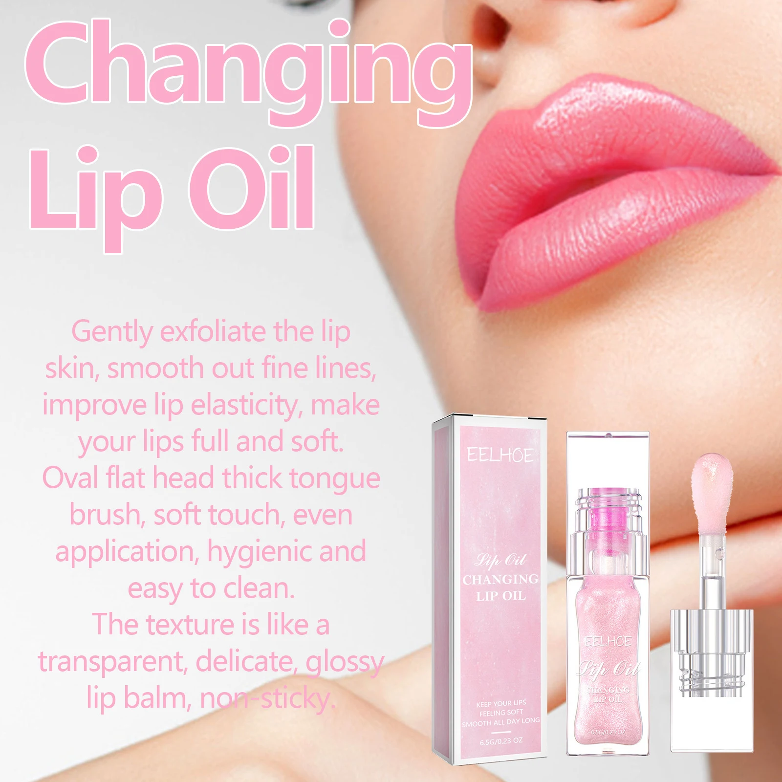 Lip Care Oil, Fade and Smooth Fine Lines, Nourishing Moisturizer, Beauty Supplies for Lips, Hydrating Lip Treatment — photo 7
