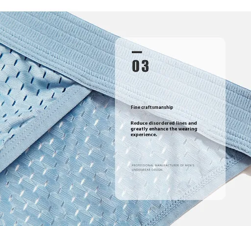 Title 7, Underwear Wide Waist Mesh Thin Breathable