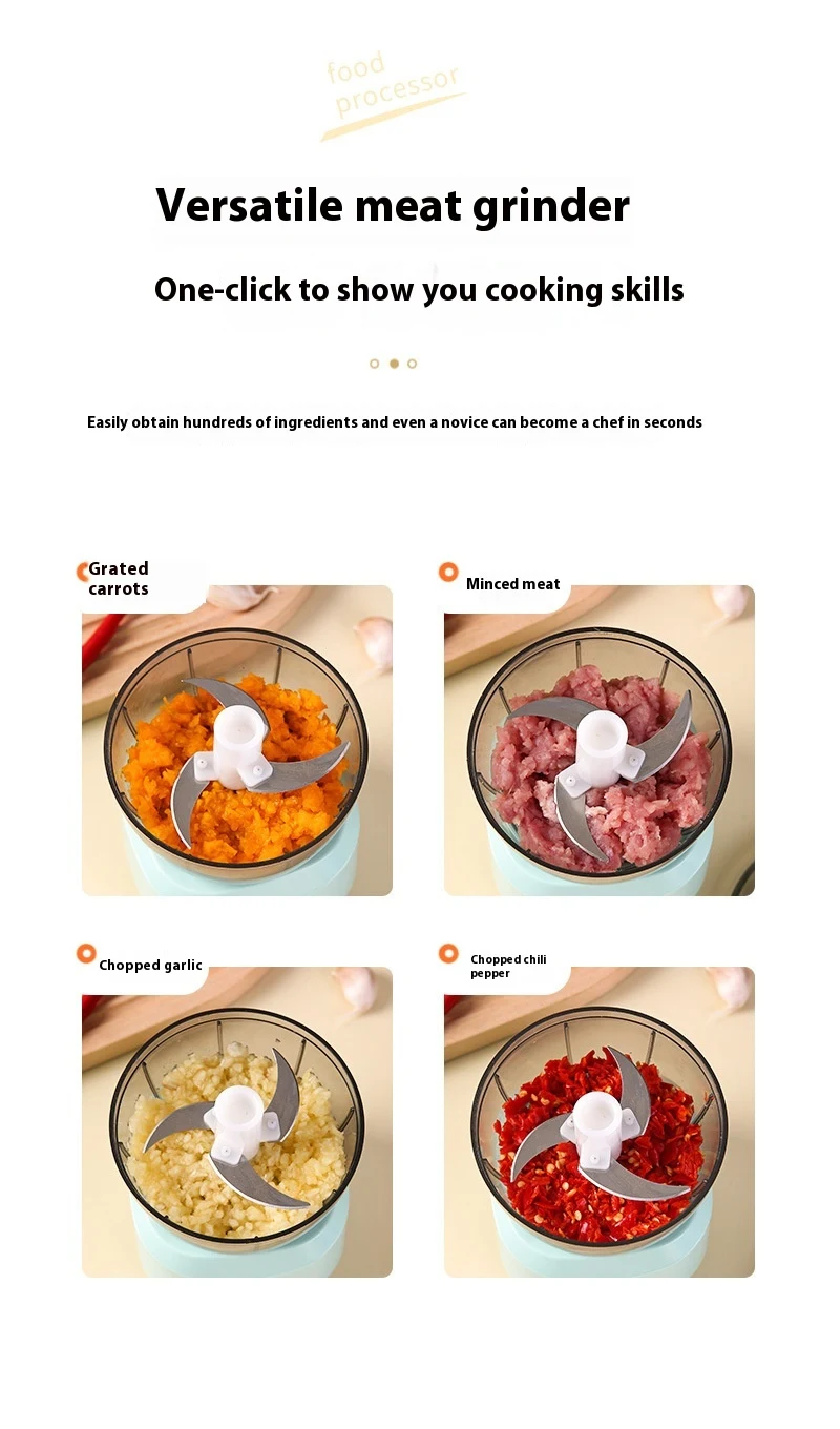 Title 12, Household Small Electric Meat Grinder Multi-fun...