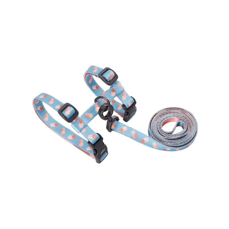 Anti-escape cat H-shaped strap, safe and comfortable walks. Prevents sudden pullaways, offering optimal comfort and full — photo 3
