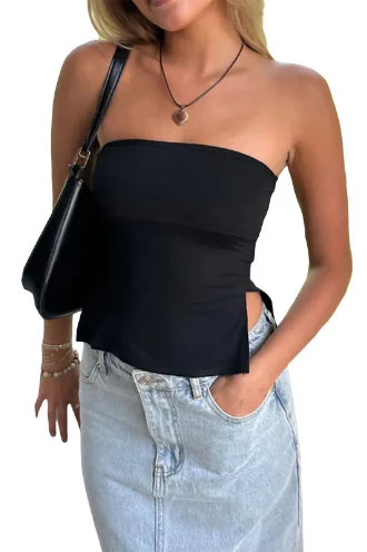Top cropped sexy primavera verão, ideal para mulheres que buscam estilo e conforto. Perfeito para looks frescos e atraentes, realça a beleza feminina. — foto 12