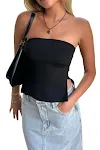 Top cropped sexy primavera verão, ideal para mulheres que buscam estilo e conforto. Perfeito para looks frescos e atraentes, realça a beleza feminina. — foto 12