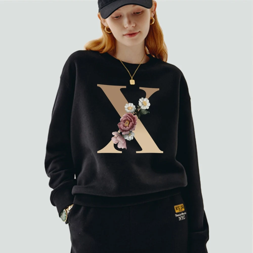 Title 6, Black Pullover with Initial Name Printed Series...