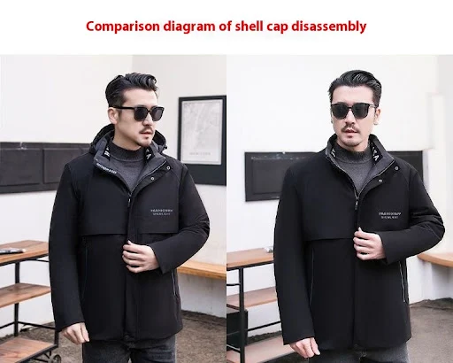 Title 19, Winter Thick Coat with Artificial Blue Root Min...